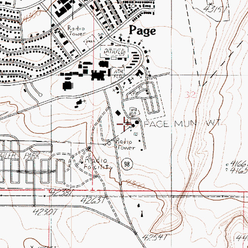Topographic Map of Jack Doland Field, AZ