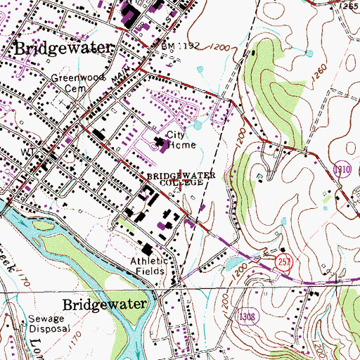 Topographic Map of McKinney Center for Science and Mathematics, VA