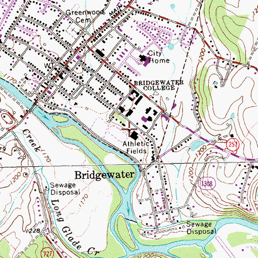 Topographic Map of Yount Hall, VA