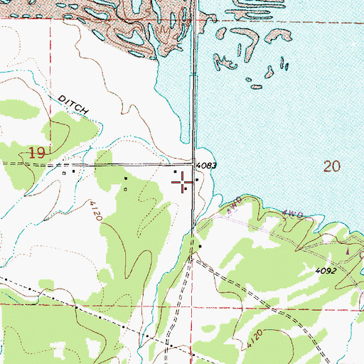 Topographic Map of Hudspeth Guard Station, OR