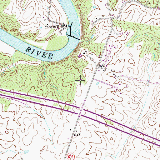 Topographic Map of Saint Edmund Campion Hall, VA