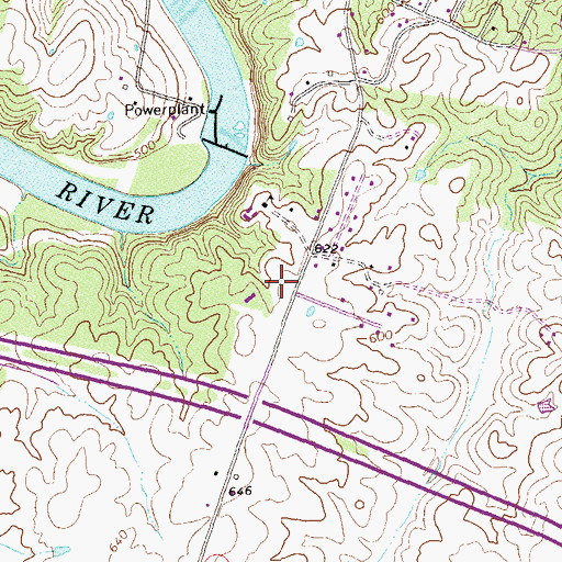 Topographic Map of The Chapel of Christ the King, VA