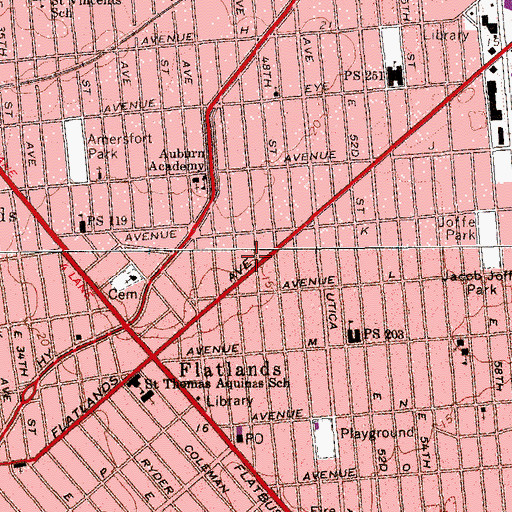 Topographic Map of Tiferes Academy, NY