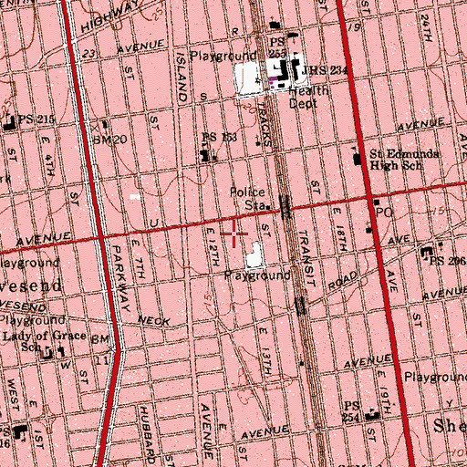Topographic Map of Yeshivat Or Hatorah, NY