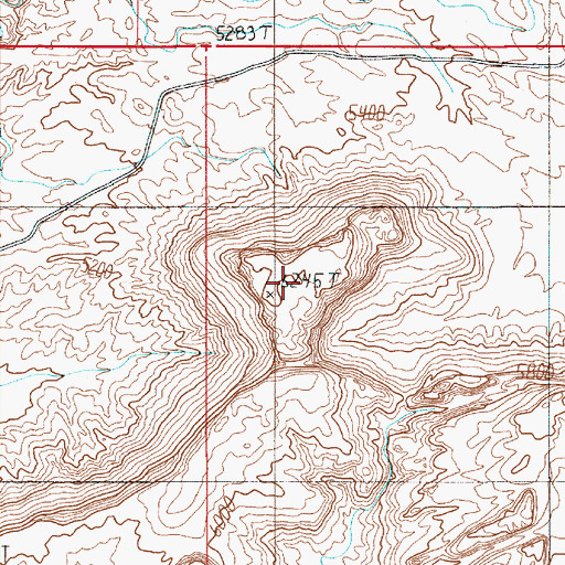 Topographic Map of Sy Butte, UT