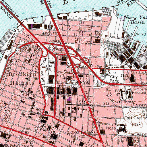 Topographic Map of Howard Building, NY
