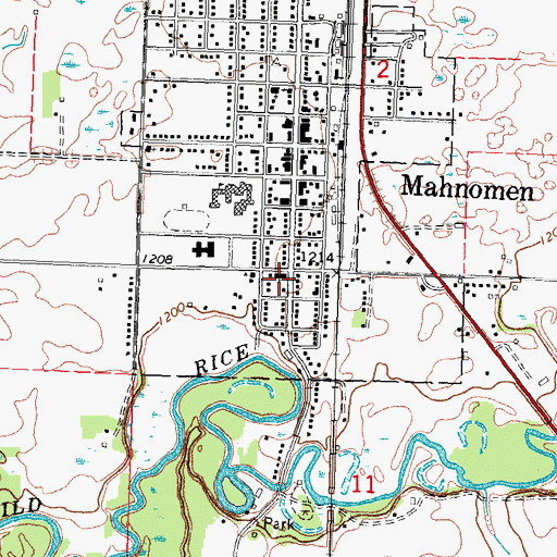 Topographic Map of Saint Michael's Catholic Church, MN