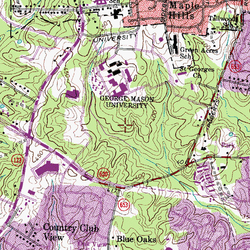 Topographic Map of Innovation Hall, VA