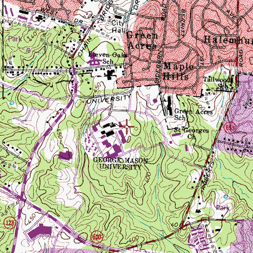 Topographic Map of North Chesapeake Module, VA