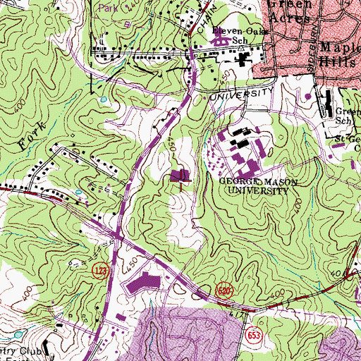 Topographic Map of North P. E. Module, VA