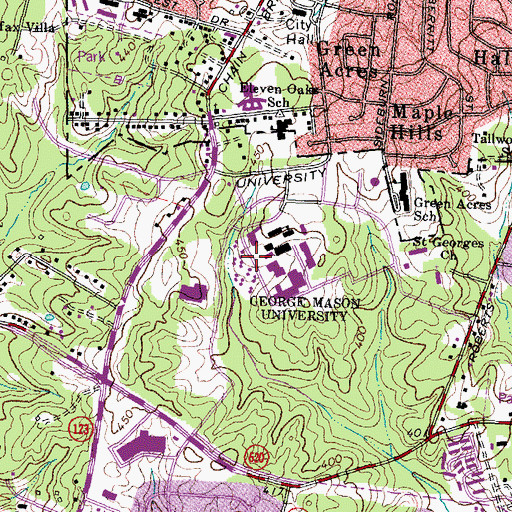 Topographic Map of Pohick Module, VA