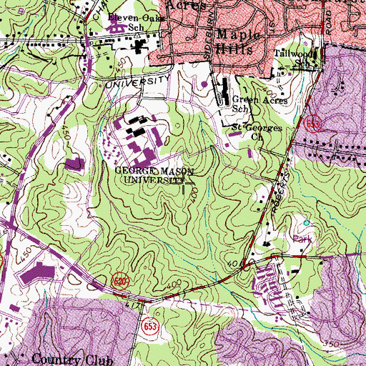 Topographic Map of Science and Tech II, VA
