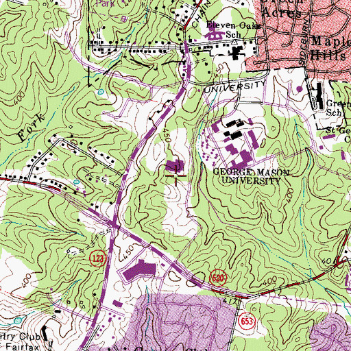 Topographic Map of South P.E. Module, VA