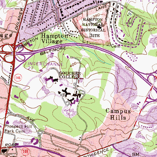 Topographic Map of Todd Dance Studio, MD
