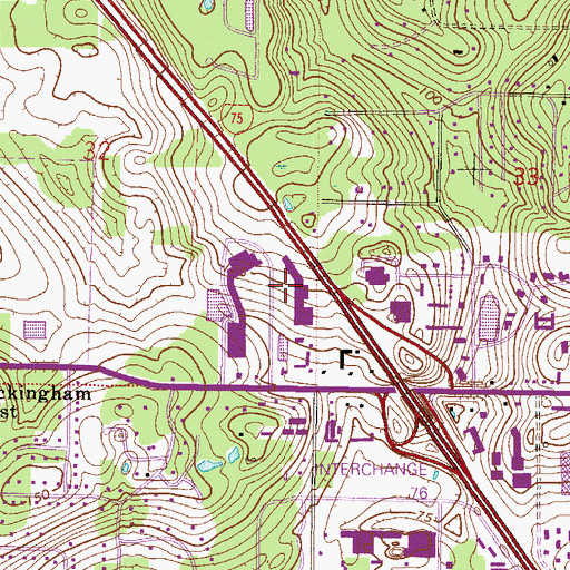 Topographic Map of Newberry Crossing Shopping Center, FL