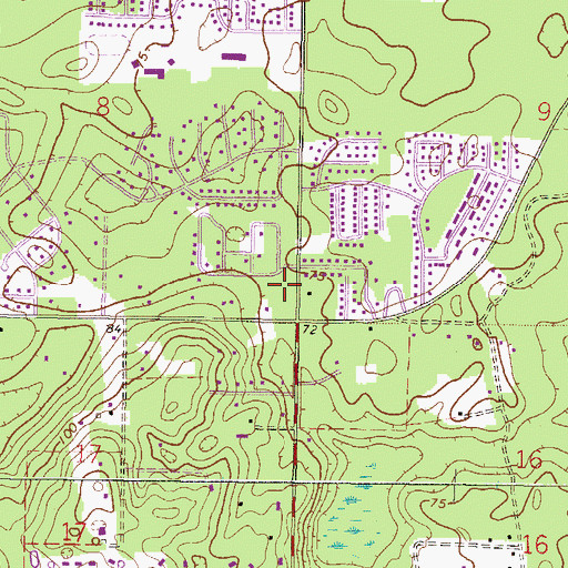Topographic Map of Gainesville Country Day School, FL