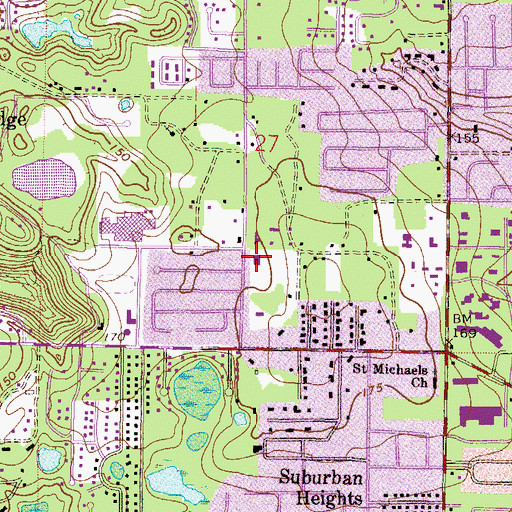 Topographic Map of Boys and Girls Club of Alachua County - Northwest Unit, FL