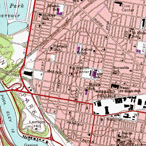 Topographic Map of Acts of the Apostles Church in Jesus Christ, PA