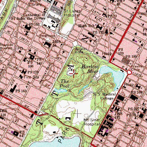 Topographic Map of Great Hill, NY