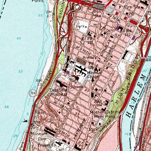 Topographic Map of Eye Institute Research Laboratories, NY