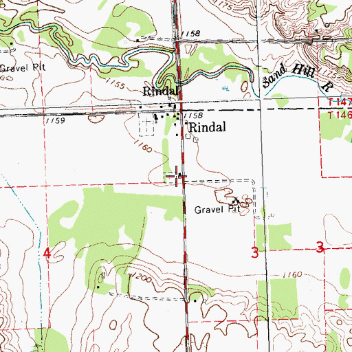 Topographic Map of Zion Norwegian Lutheran Cemetery, MN