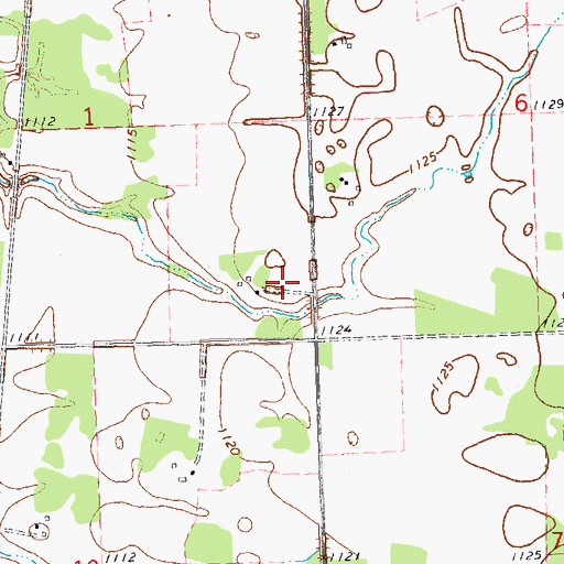 Topographic Map of Hlubek Cemetery, MN