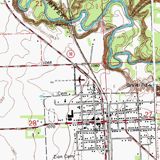 Topographic Map of Lutheran Memorial Home, MN