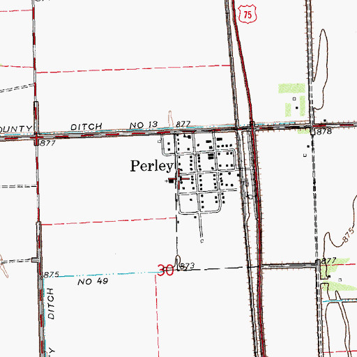 Topographic Map of Kirkebo Lutheran Church, MN