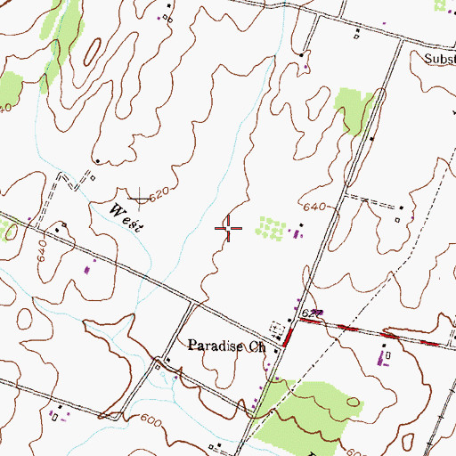 Topographic Map of Coffman Chapel, MD