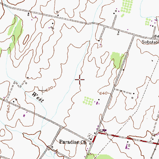 Topographic Map of Hodson Outdoor Theatre, MD