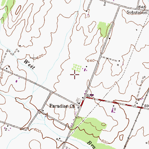 Topographic Map of Hodson Science & Technology Center, MD