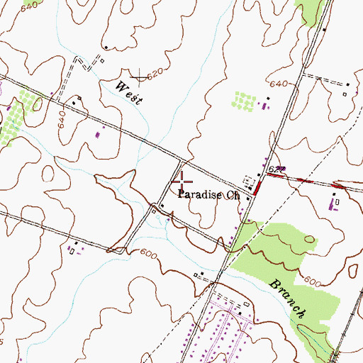 Topographic Map of Shrawn Cottage, MD