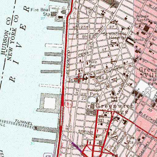 Topographic Map of The Archives, NY