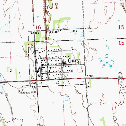 Topographic Map of Norman County East Elementary School, MN