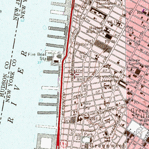 Topographic Map of Industria Superstudio, NY