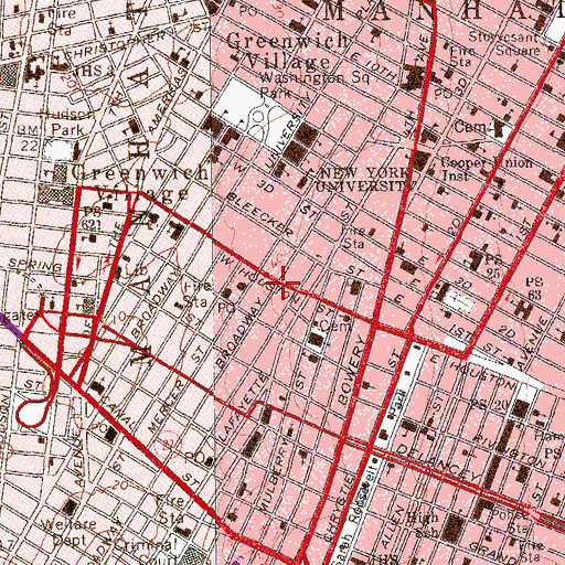 Topographic Map of Little Cary Building, NY