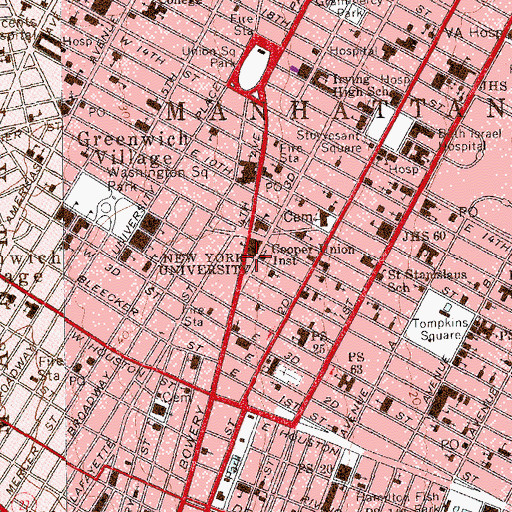 Topographic Map of First Ukrainian Evangelical Pentecostal Church, NY