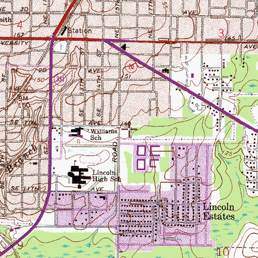 Topographic Map of Church of God by Faith, FL