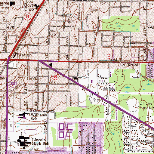 Topographic Map of Christian Praise Center, FL