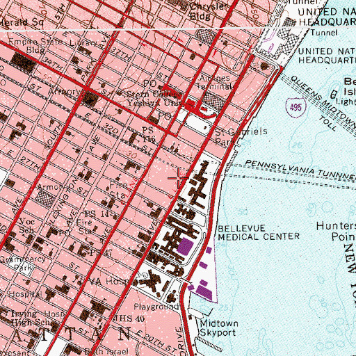 Topographic Map of Greenberg Hall, NY