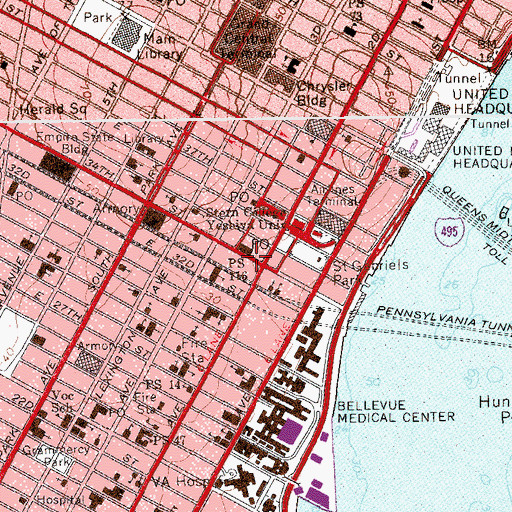 Topographic Map of Estonian House, NY