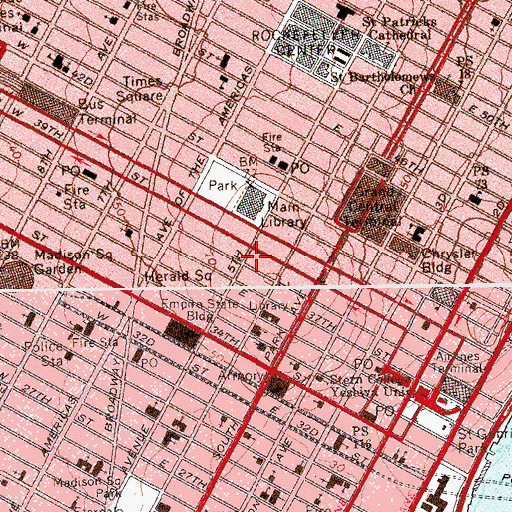 Topographic Map of Keppel Building, NY