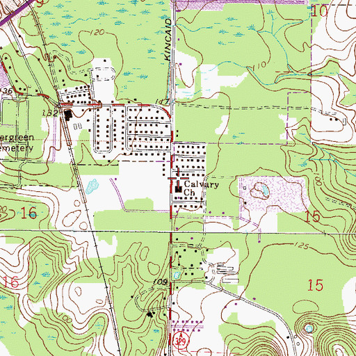 Topographic Map of Shower of Blessings Harvest Center, FL