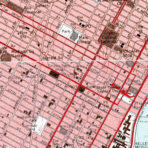 Topographic Map of Church of the Incarnation, NY