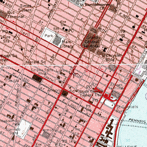 Topographic Map of Guatemalan Mission to the United Nations, NY