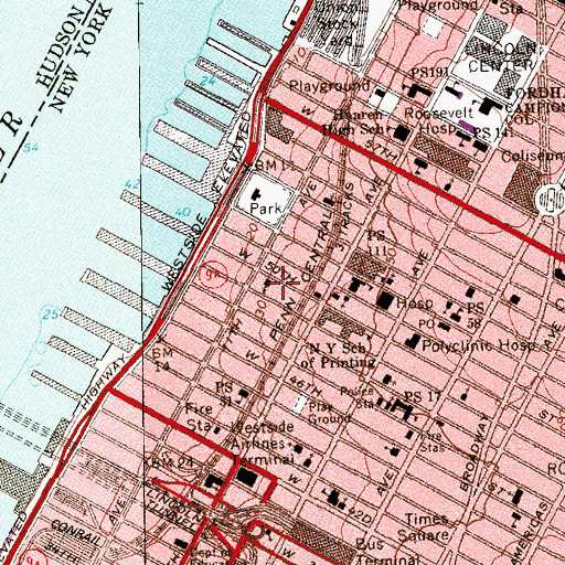 Topographic Map of Clinton, NY