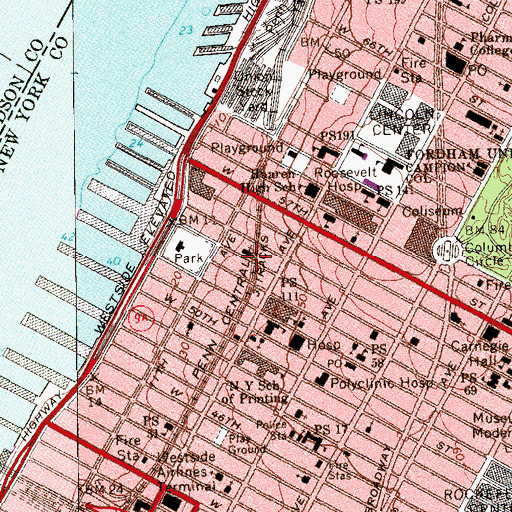 Topographic Map of Harbor View Terrace, NY