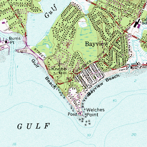 Topographic Map of Knobb Hill, CT
