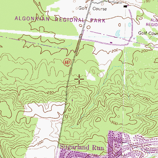 Topographic Map of Our Lady of Hope Roman Catholic Church, VA