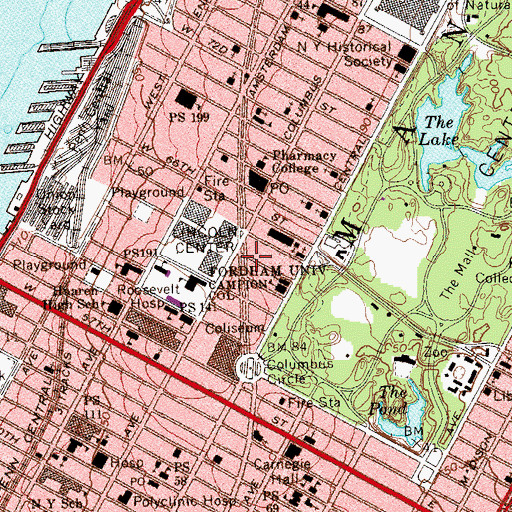 Topographic Map of Liberty Warehouse, NY